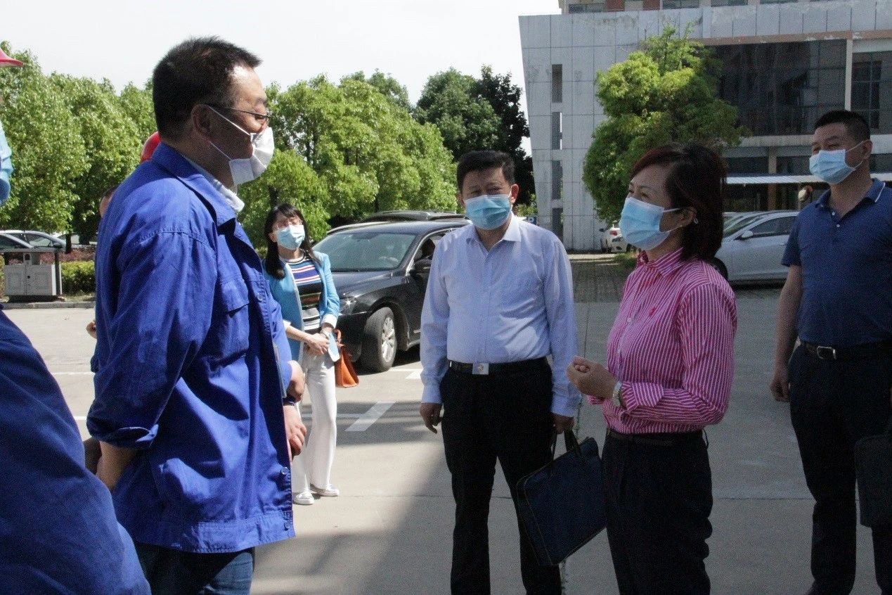 湖北省自然资源厅副厅长夏亚灵一行莅临安博网页版重工走访调研
